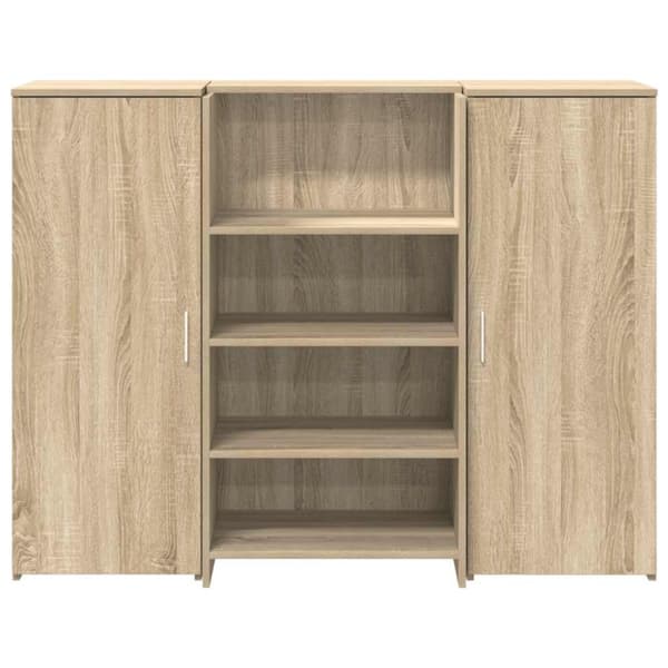 Receptionsdisk sonoma-ek 135x50x103,5 cm konstruerat trä