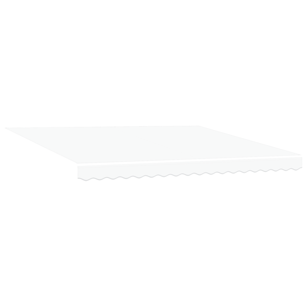 Markisram Vit 400 × 300 cm Polyester med PU-beläggning