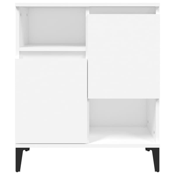 Byrå vit 60x35x70 cm konstruerat trä