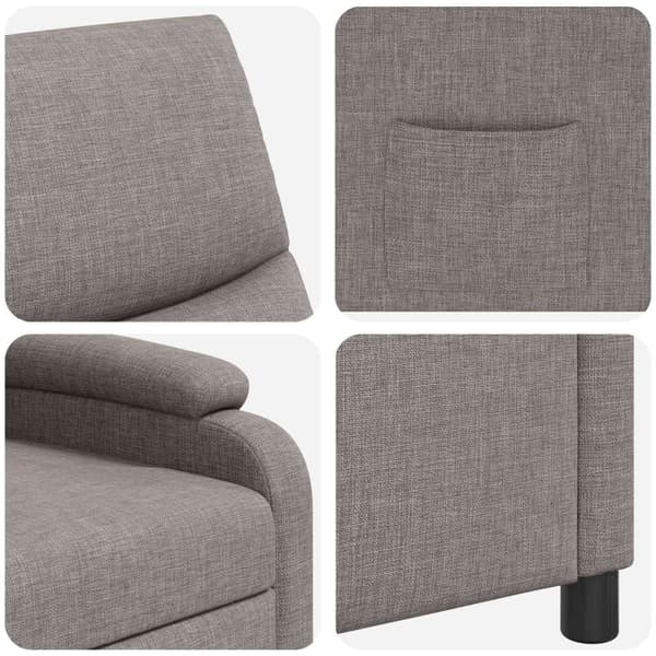 Recliner Taupe Tyg