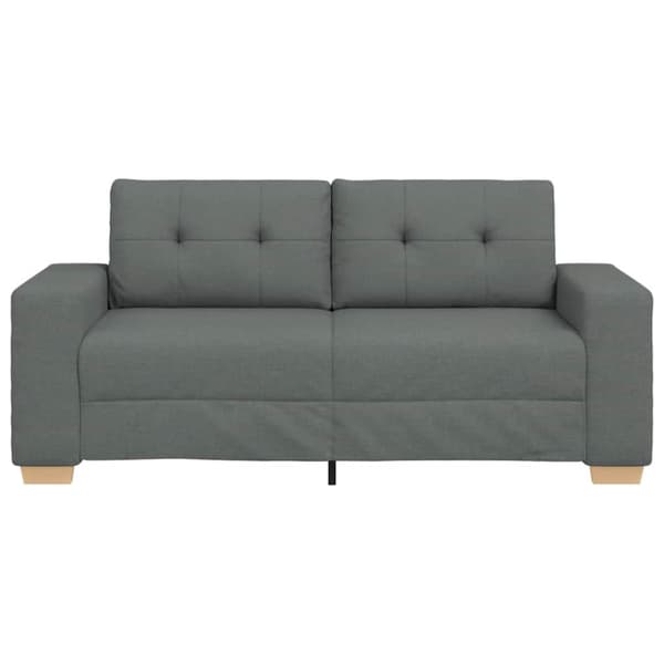 Loveseat soffa mörkgrå 180x77x82 cm tyg