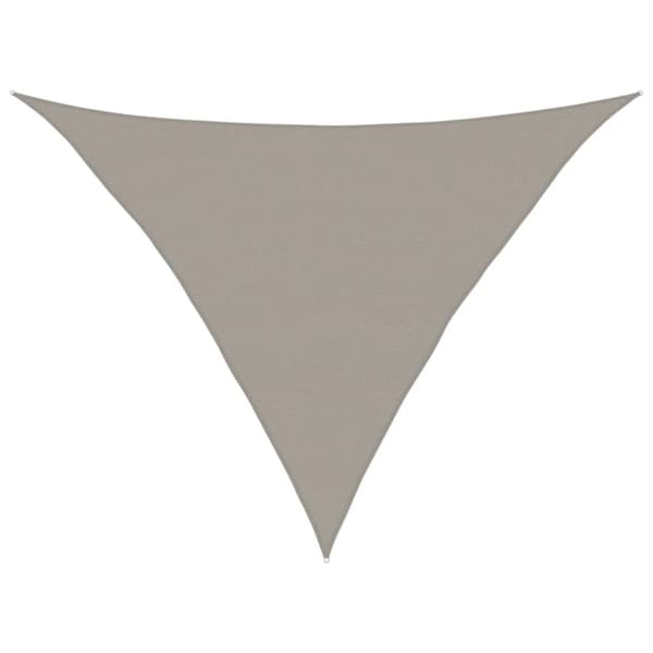 Solsegel 160 g/m² triangulär ljusgrå 5x5x6 m HDPE