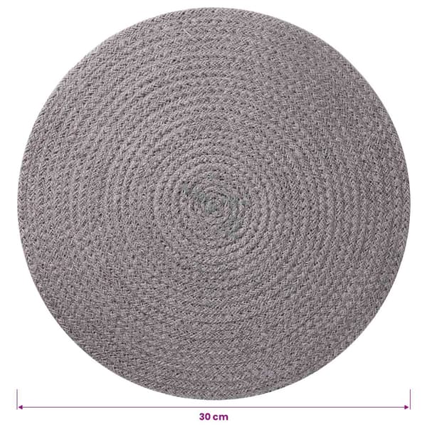 Jute Placemats 12 st Grå 100% Tossa Jute