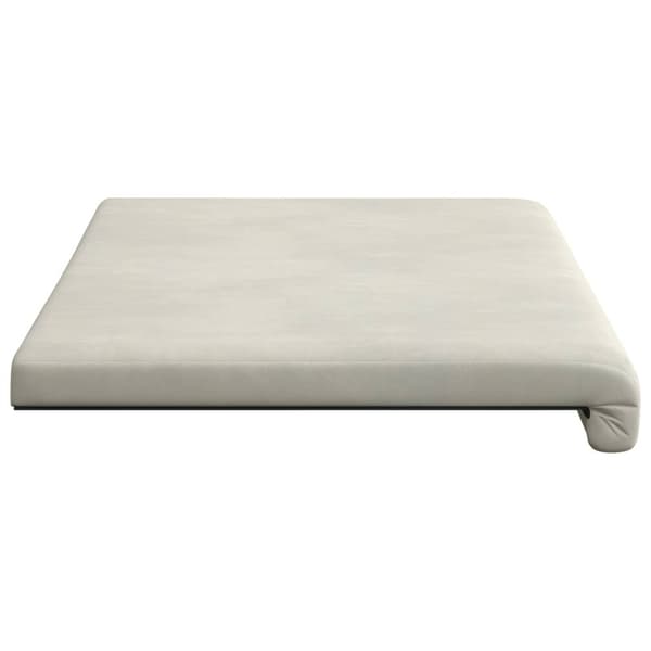 Bänk kudde Sammet (V) Gräddvit Djup 35 cm