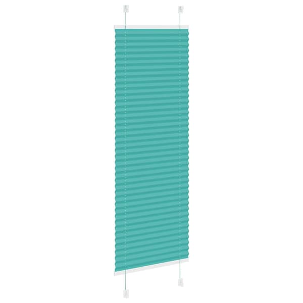 Plisserad persienn bensingrön 40x100 cm tyg bredd 39,4cm