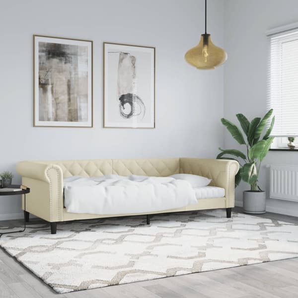 Dagbädd gräddvit 80x200 cm konstläder