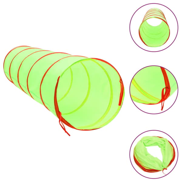 Lektunnel med 250 bollar grön 175 cm polyester