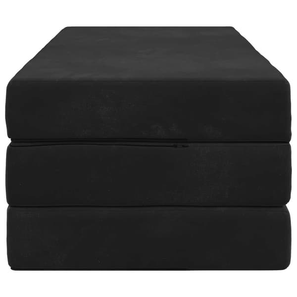 Fällbar Soffbed 140 x 67 x 45 cm Svart