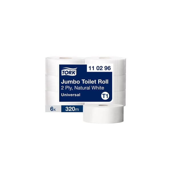 Toalettpapper TORK Uni T1 2-lag 6/fp