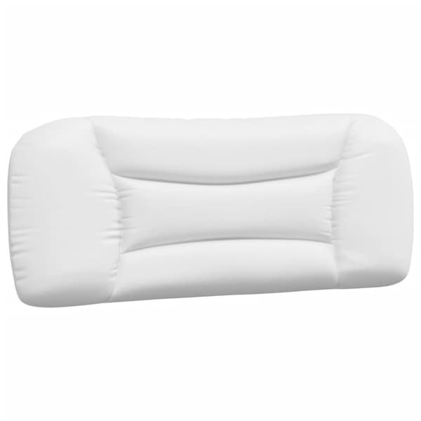 Headboard Cushion "Hvar" White 100 cm Faux Leather