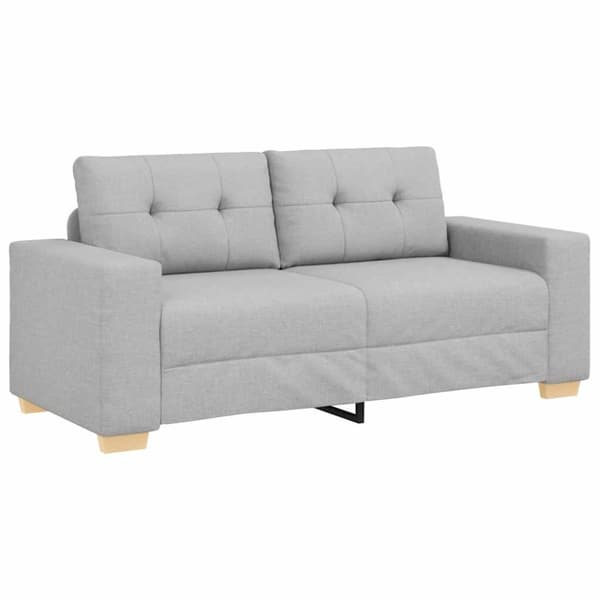 Tvåsitssoffa molngrå 180x77x82 cm tyg