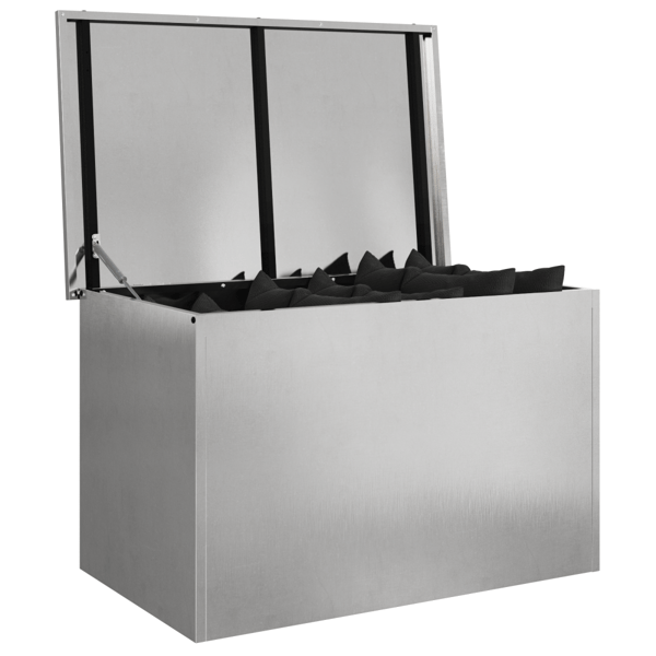 Utomhusförvaringslåda Silver 80 x 50,5 x 50 cm Stål