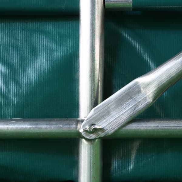 Garagetält PVC 2,4x2,4 m grön
