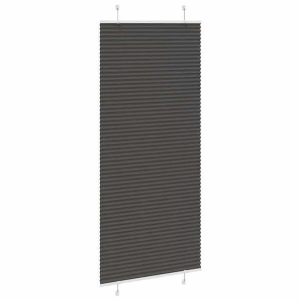 Plisserad persienn svart 95x200 cm tyg bredd 94,4 cm polyester