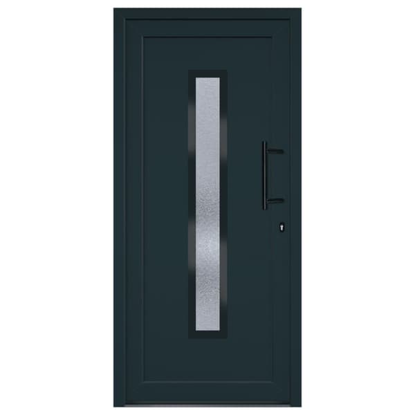 Ytterdörr antracit 98x208 cm PVC