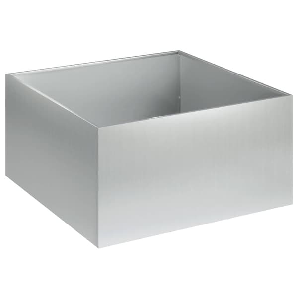 Trädgårdsplanterare Silver 40 x 40 x 30 cm Galvaniserat stål
