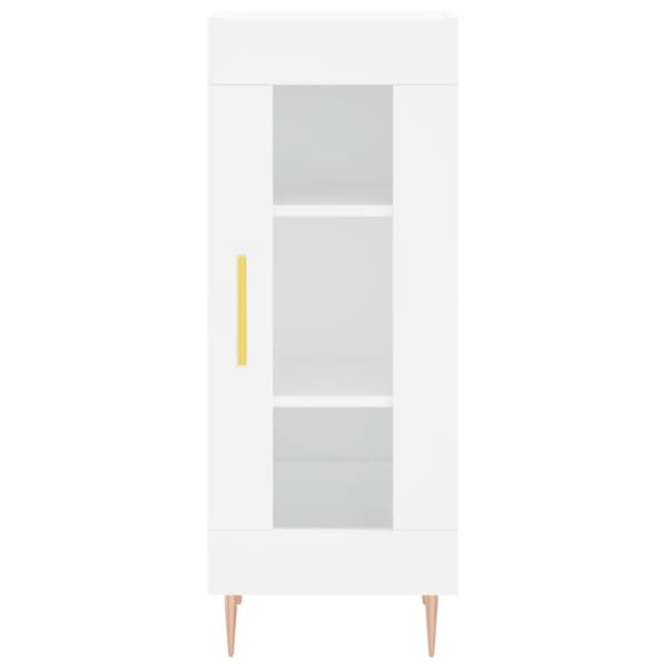 Skänk vit 34,5x34x90 cm konstruerat trä