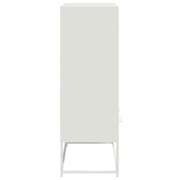 Högskåp vit 68x39x111,5 cm stål