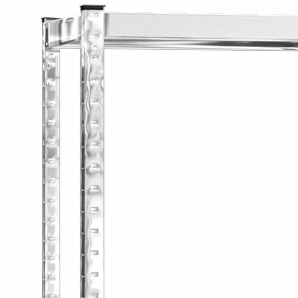 Däckställ 2 hyllplan silver 4 st 110x40x110 cm stål