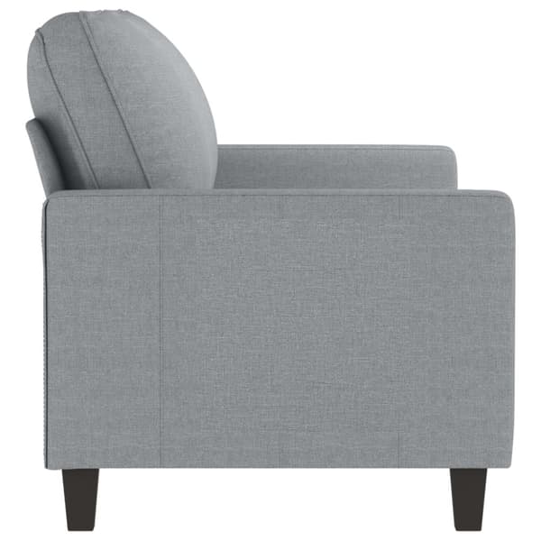 2-sitssoffa ljusgrå 140 cm tyg