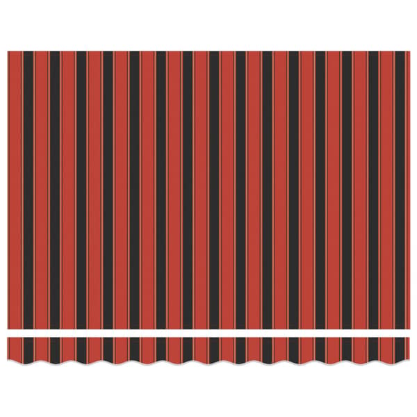 Markisväv Orange och Brunt 3,5 x 2 m Polyester