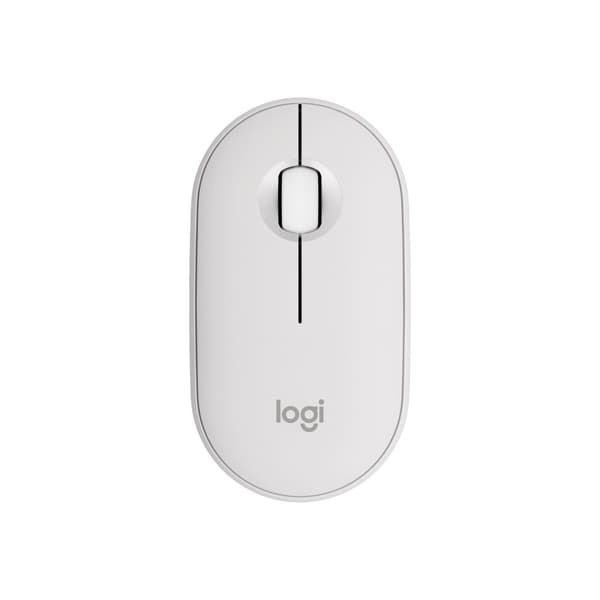 Logitech Pebble Mouse 2 M350s - mus - Bluetooth 5.2 LE - tonal white