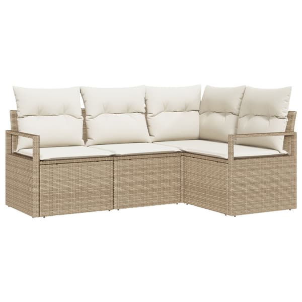 Soffset 4 pcs Beige konstrotting