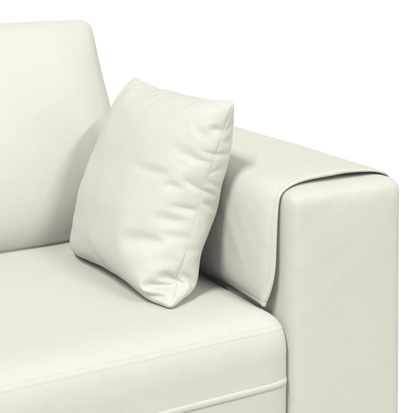 Soffa Kräm 250 x 77 x 76 cm Sammet