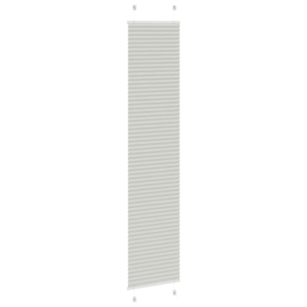 Plisserad persienn ljusgrå 40x200 cm tyg bredd 39,4cm polyester