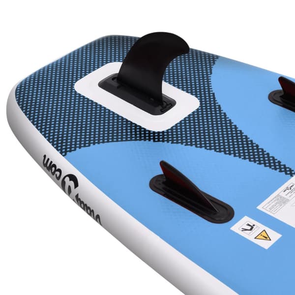 Upplåsbar SUP-bräda set blå 360x81x10 cm