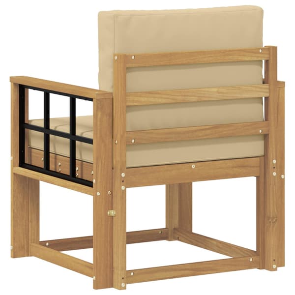 2 Stycke Utomhussoffset Polyester Vit och beige