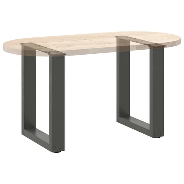 Soffbordsben U-formade 2 st antracit 38x(42-43) cm stål