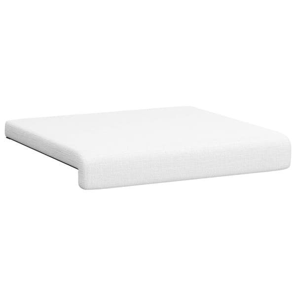Bänk kudde 2 st Tyg Vit Djup 35 cm