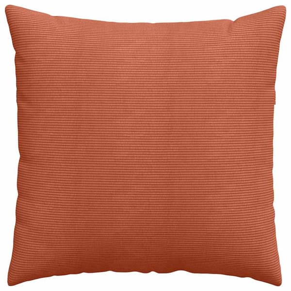 Sofakuddar 2 pcs Röd orange 80 x 80 cm Kordread tyg