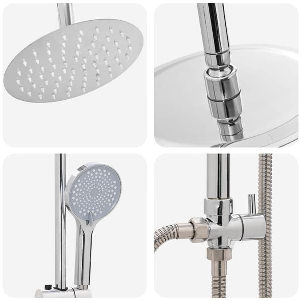 Duschsystem Silver 47 x 20 x 95 cm Rostfritt stål