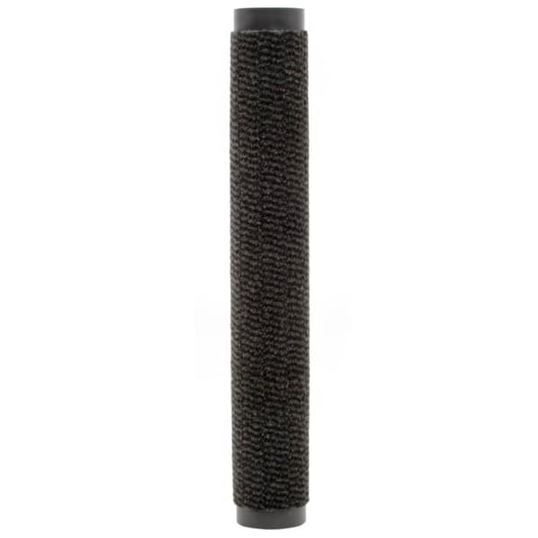 Dörrmattor 2 st rektangulär tuftad 80x120 cm svart