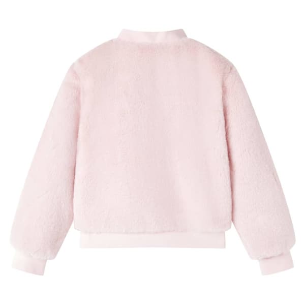 Jacka för barn konstpäls rosa 104