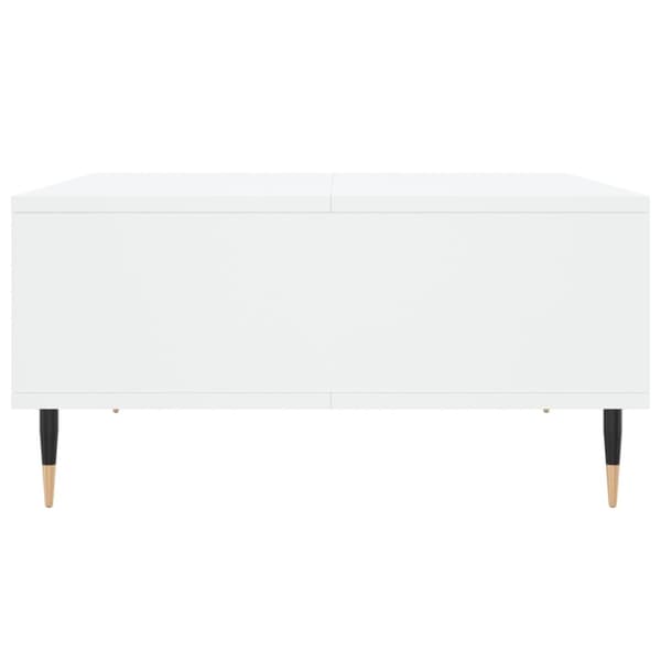 Soffbord vit 60x60x30 cm konstruerat trä