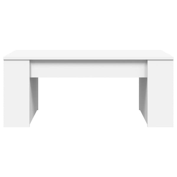 Soffbord vit 102x55x42 cm konstruerat trä