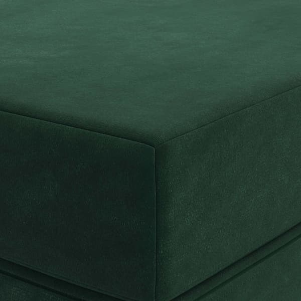 Fällbar Soffbed 120 x 67 x 45 cm Mörkgrön