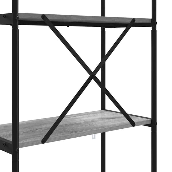 Hyllsystem Grå Sonoma 80 x 30 x 146 cm Konstruerat trä