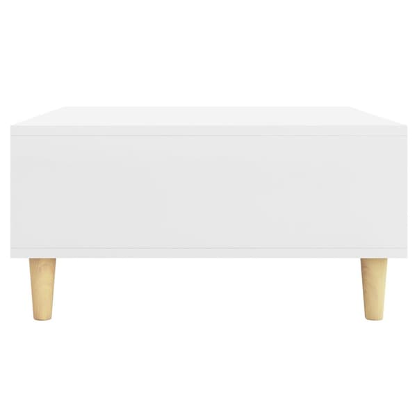 Soffbord vit 60x60x30 cm konstruerat trä