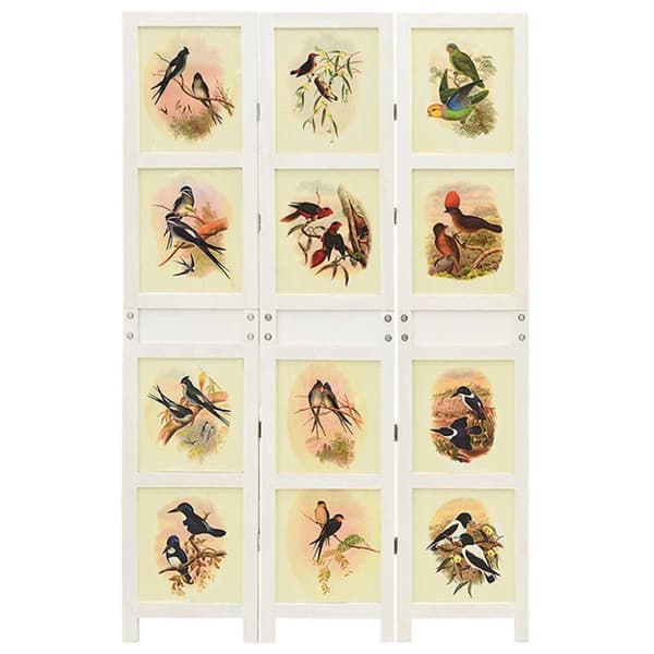 Romdivider Panel Vit 106 x 165 cm MDF