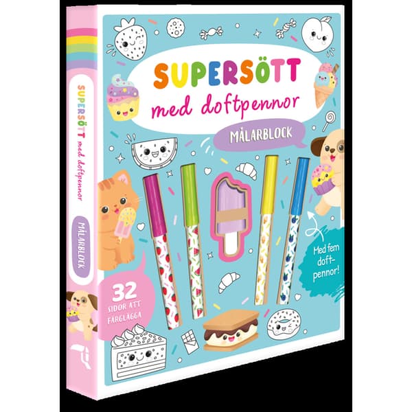 Supersött med doftpennor (bok)