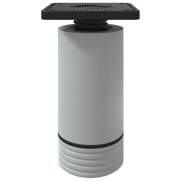 Möbelfötter Justerbar 2 pcs Vit 64 x 64 x 100 mm PP