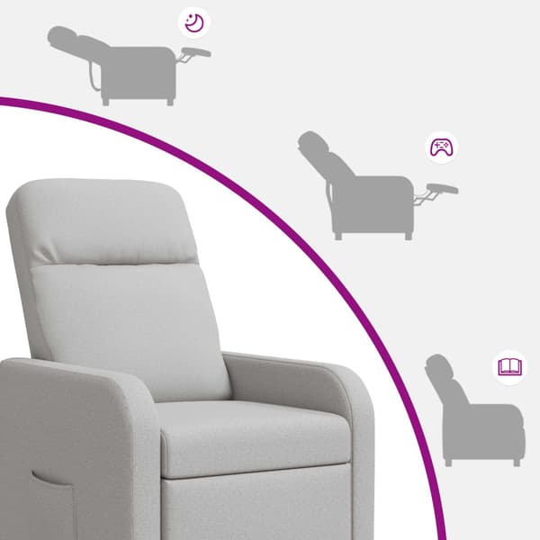 Massagefåtölj Moln Grå Tyg