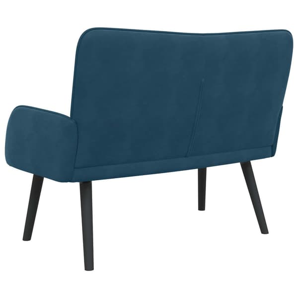 Tvåsitssoffa Blå 115 x 61 x 87 cm Sammet