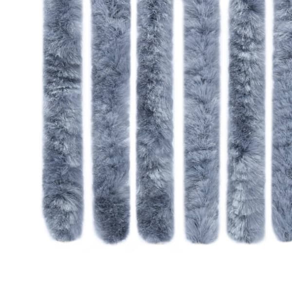 Insektsdraperi silver 56x185 cm chenille
