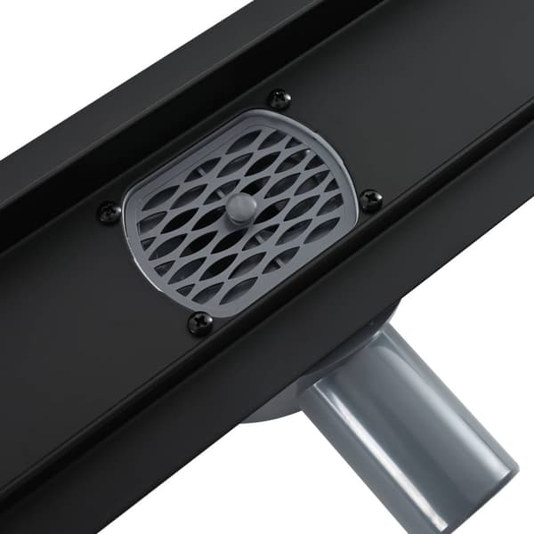 Duschavlopp 2-i-1 med 360° Siphon Svart 60 cm