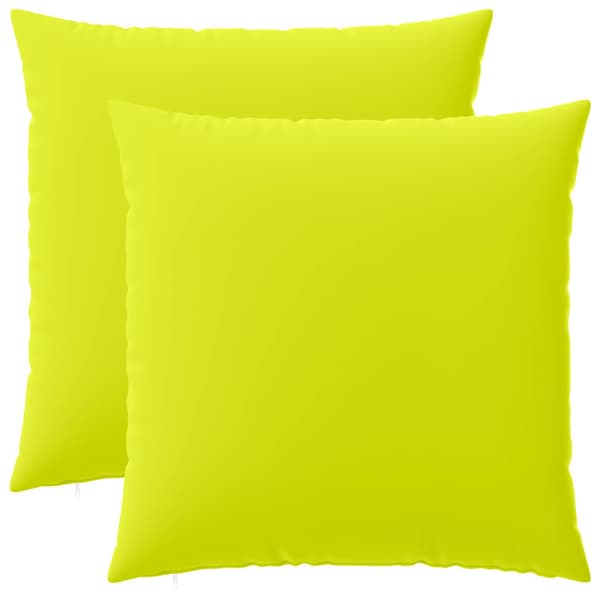 Kuddöverdrag 2 st HEERLEN Klart grön. 65 x 65 cm Polyester